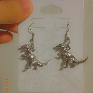Dinosaur earrings